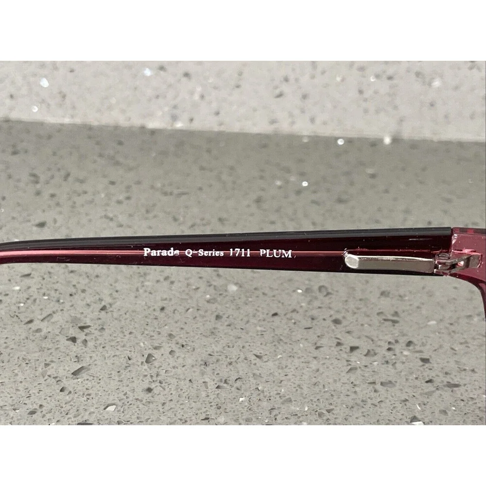 Parade Eyewear 1711 PLUM 52-16-135 Plum Full Rim Eyeglasses Frames Only PQ1711